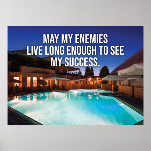 私の成功を見るだけの長い間敵が生きていられますように ポスター (正面)