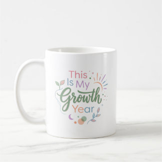 私の成長の年 Pastel Inspirational マグカップ