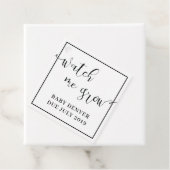 私の成長を見る植物の好意ベイビーシャワーラベル フェイバータグ (インサイチュ)