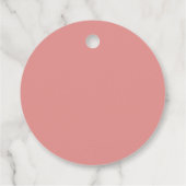 私の成長を見る赤ちゃんシャワー好意ラウンドメッセージカード フェイバータグ (裏面)