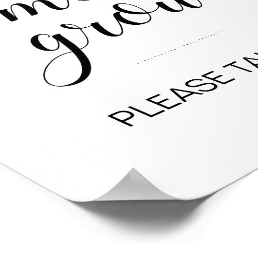 私の成長を見る赤ちゃんシャワー植物奨励署名 ポスター (角)