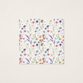 私の成長を見る開花赤ちゃんシャワー好意ギフトラベル (裏面)