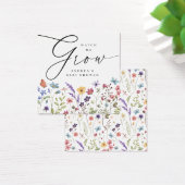 私の成長を見る開花赤ちゃんシャワー好意ギフトラベル (デスク)