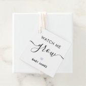 私の成長を見る、植物の赤ちゃんシャワーラベル、ラベンダー フェイバータグ (インサイチュ)