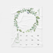 私の成長を見る – 水色のフォトブランケット フリースブランケット (正面)