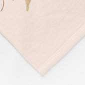 私の成長を見る – 水色のフォトブランケット フリースブランケット (角)