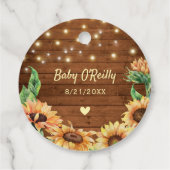 私の成長を見素朴る赤ちゃんシャワーミニ植物ポット フェイバータグ (裏面)