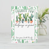 私の成長カー救済ドホルダー先生ありがとう 招待状 (スタンド正面)