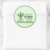 私の成長ステッ救済カーをありがとう ラウンドシール (バッグ)