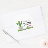 私の成長ステッ救済カーをありがとう ラウンドシール (封筒)