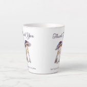 私の成長救済に感謝先生 カフェラテマグ (正面)