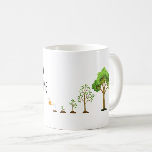 私の成長救済に感謝 – Teac感動的 コーヒーマグカップ (正面右)