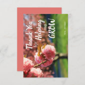 私の成長救済カードありがとう サンキューカード (正面/裏面)