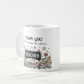 私の成長救済フローラ先生 コーヒーマグカップ (正面左)