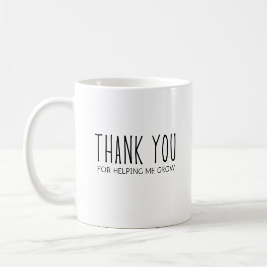 私の成長救済先生に感謝 コーヒーマグカップ (左)