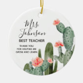 私の成長救済先生オーナメント セラミックオーナメント (正面)