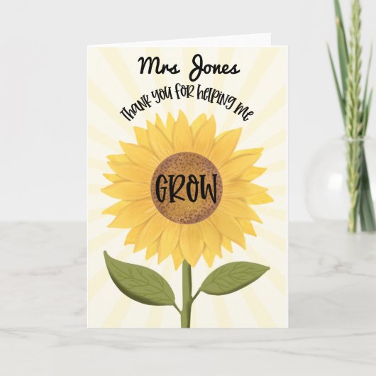 私の成長救済先生カード カード (正面)