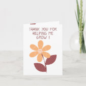 私の成長救済先生カード サンキューカード (正面)