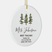 私の成長救済先生松ありがとう セラミックオーナメント (右)