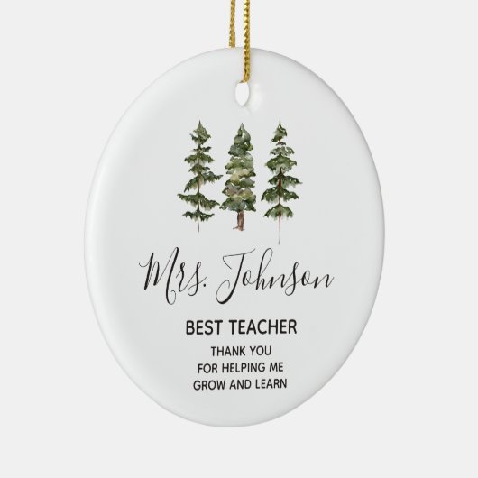 私の成長救済先生松ありがとう セラミックオーナメント (右)