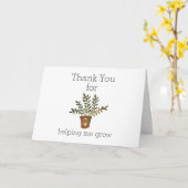 私の成長救済先生評価に感謝 カード (黄色い花)