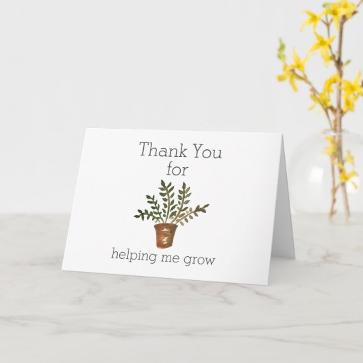 私の成長救済先生評価に感謝 カード (黄色い花)