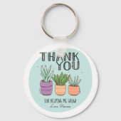 私の成長救済先生評価に感謝 キーホルダー (正面)