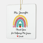 私の成長救済先生評価に感謝 セラミックオーナメント (左)