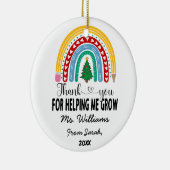 私の成長救済先生評価に感謝 セラミックオーナメント (右)
