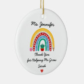 私の成長救済先生評価に感謝 セラミックオーナメント (右)