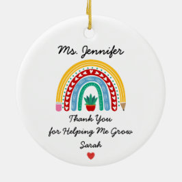 私の成長救済先生評価に感謝 セラミックオーナメント