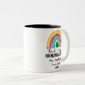 私の成長救済先生評価に感謝 ツートーンマグカップ (正面右)