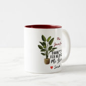 私の成長救済先生評価に感謝 ツートーンマグカップ (正面右)