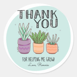 私の成長救済先生評価に感謝 ラウンドシール