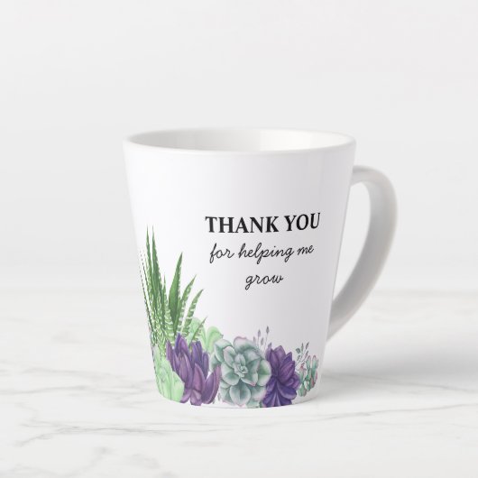 私の成長救済水の色の先生 カフェラテマグ (右アングル)