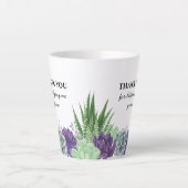 私の成長救済水の色の先生 カフェラテマグ (正面)