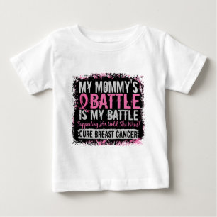 私の戦いの余りに2乳癌のお母さん ベビーTシャツ
