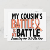 私の戦いはいとこの子宮がん ポストカード (正面/裏面)