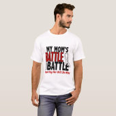 私の戦い余りに1人のお母さんの骨/肺癌 Tシャツ (正面フル)
