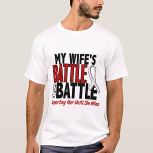 私の戦い余りに1人の妻の骨/肺癌 Tシャツ