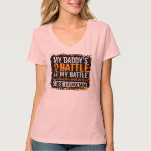 私の戦い余りに2つの白血病のお父さん Tシャツ