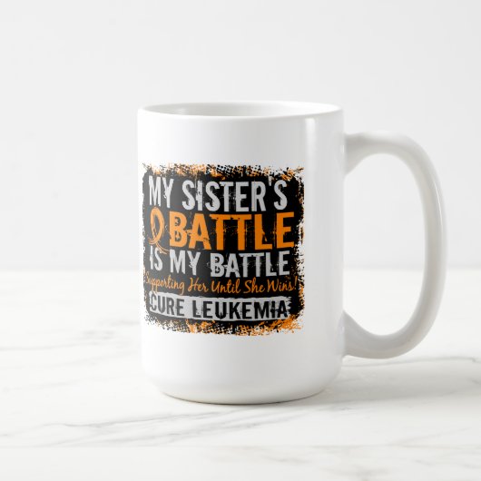 私の戦い余りに2つの白血病の姉妹 コーヒーマグカップ (右)