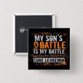 私の戦い余りに2つの白血病の息子 缶バッジ (正面&裏面)