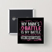 私の戦い2乳癌の母 缶バッジ (正面&裏面)