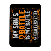 私の戦い2人白血病の息子 マグネット (縦)