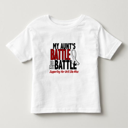 私の戦いBONE余りに1人の叔母さん/肺癌 トドラーTシャツ (正面)