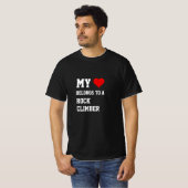 私の所属はロッククライマーTシャツ Tシャツ (正面フル)