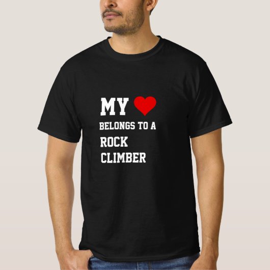 私の所属はロッククライマーTシャツ Tシャツ (正面)