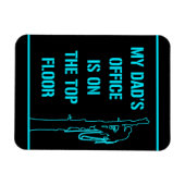 私の所属パパの事務所は最上階にある マグネット (横)