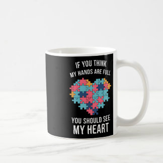 私の手が忙しいと思うなら 自閉症 Awareness コーヒーマグカップ